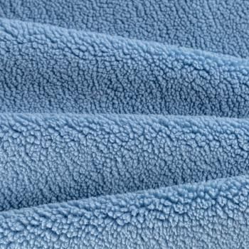 Мех искусственный К30-123 голубой однотонный