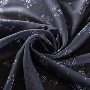 Батист 003-01594 черный принтованный