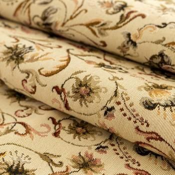 Гобелен гостиный 513-02-62 песочный цветочный узор