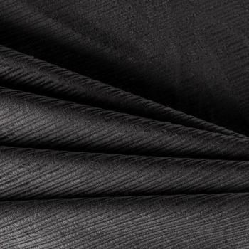 Вельвет К18-204 черный однотонный