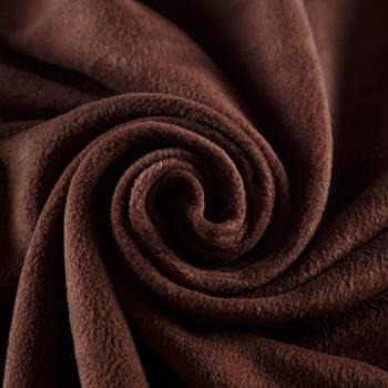 Флис 061-09173 коричневый однотонный