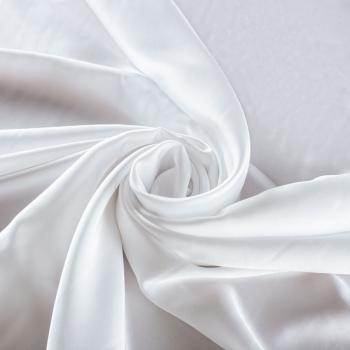 Шелк синтетический 065-01977 белый однотонный