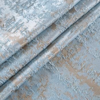 Жаккард 017-13599 бежево-голубой