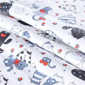 Фланель 060-09941 белый принтованный