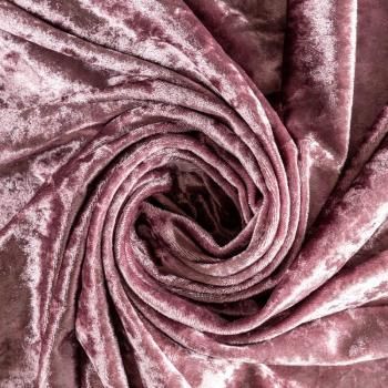 Бархат крэш К33-659 розовый антик однотонный