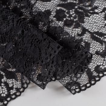 Кружево эластичное 230 мм Ф01-0280 черный