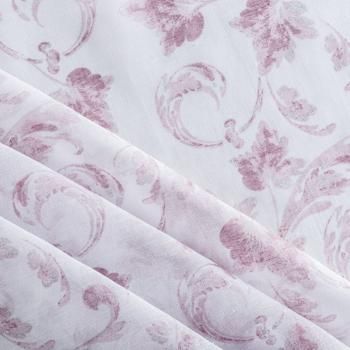 Тюль 529-01-77 белый принтованный