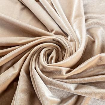 Бархат 002-02010 холодный бежевый однотонный