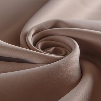 Ткань портьерная блэкаут h-305 см 10-02-15403 бежево-серый однотонный