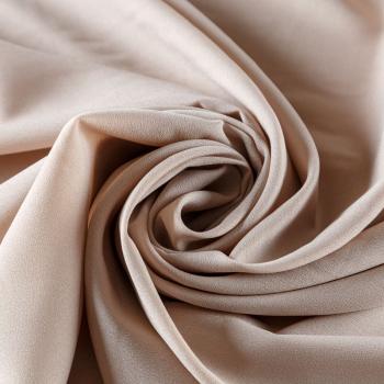 Крепдешин синтетический 029-07363 холодный бежевый однотонный