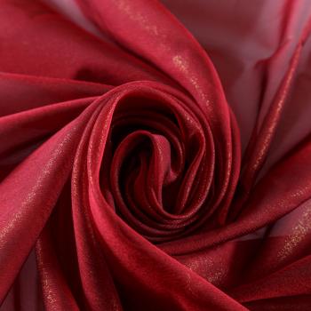 Шифон с напылением 068-09636 бордовый однотонный