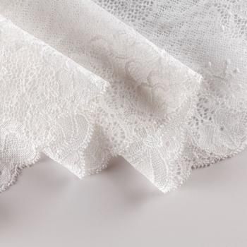 Кружево эластичное 200 мм Ф01-0047 белый