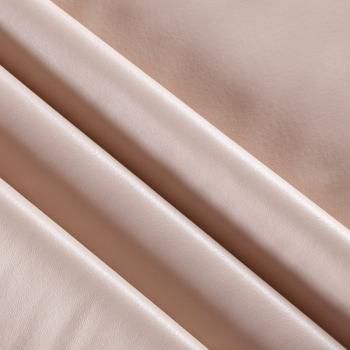 Экокожа на флисе 070-06670 светлый беж однотонный