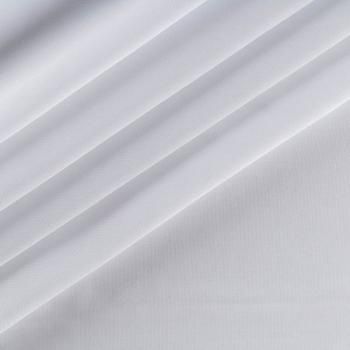 Шифон К33-593 белый однотонный