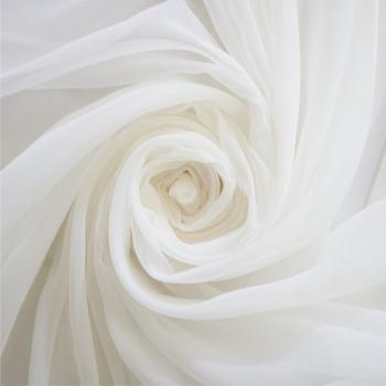 Тюль капрон без утяжелителя h-300 см Т468-04-02 молочный однотонный