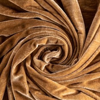 Бархат стрейч К33-779 золотисто-бежевый однотонный