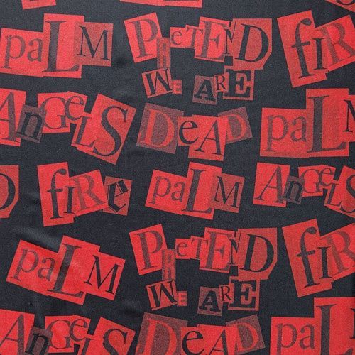 Лайкра 005-06297 черный принтованный