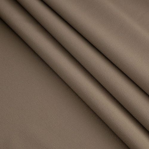 Ткань плащевая стрейч 042-20787 коричневый хаки однотонный