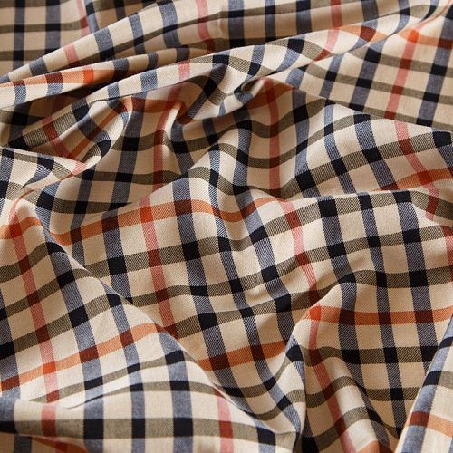 Ткань костюмно-плательная 025-12395 бежевый принтованный