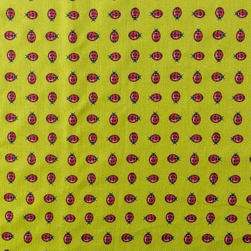 Шелк-лен натуральный К18-087 лаймовый принтованный