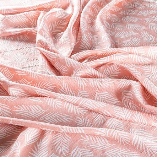 Тенсел 053-01269 пудрово-розовый принтованный