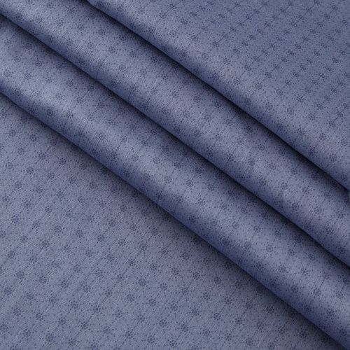 Сатин ш. 220 см 007-13364 серо-синий принтованный