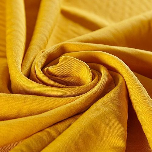 Ткань костюмная стрейч 025-13881 шафрановый однотонный