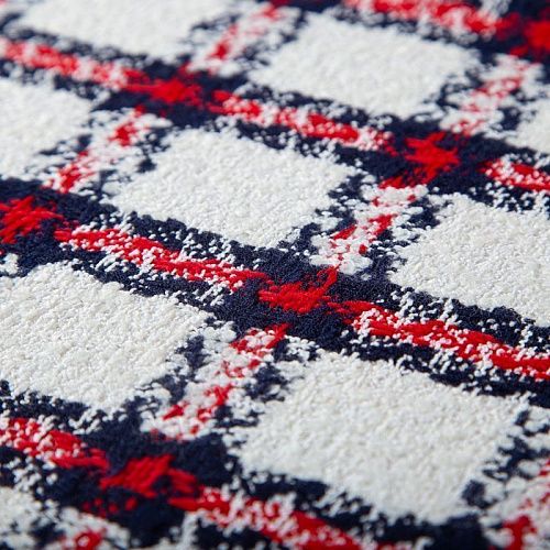 Твид дублированный Gucci 052-20147 молочный клетка