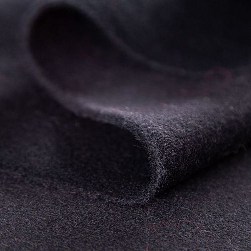 Ткань пальтовая 040-20144 черный однотонный