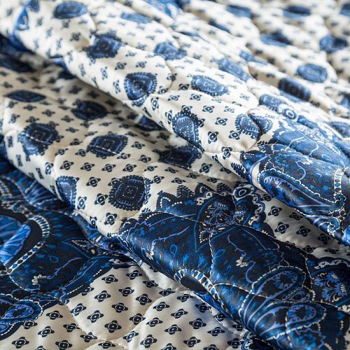 Ткань курточная 2-х сторонняя 033-03869 молочный принтованный