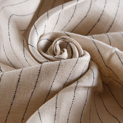 Лен натуральный 035-14962 экрю принтованный