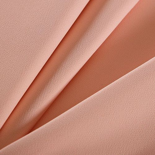 Креп стрейч Moschino дублированный 026-17125 разбеленный персик однотонный