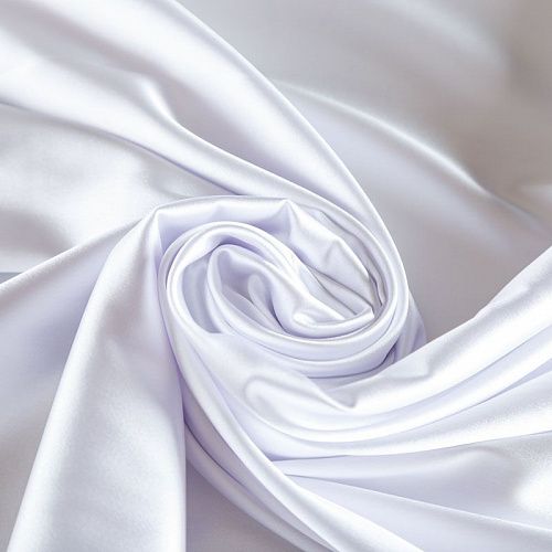 Сатин стрейч 001-07039 белый однотонный