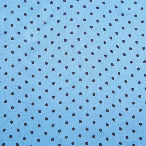 Шифон шелковый 068-12212 голубой принтованный