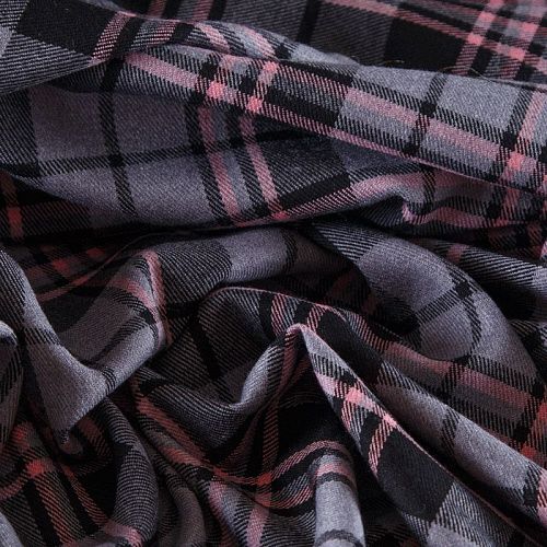 Ткань костюмная стрейч 025-12237 серый принтованный