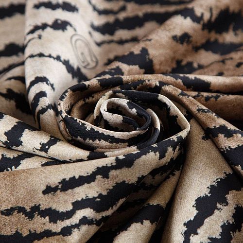 Лайкра 005-12475 бежевый принтованный