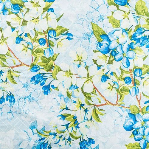 Перкаль ш.220 см 007-03524 светло-голубой принтованный