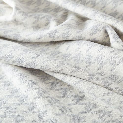 Трикотаж шерстяной вязаный 056-19825 молочно-серый