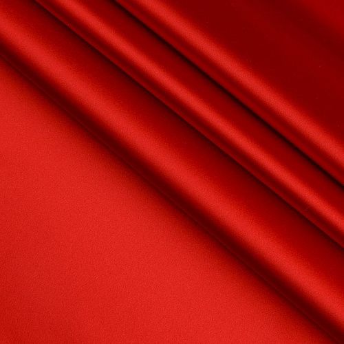 Атлас ватуссо Versace 001-16453 темно-красный однотонный