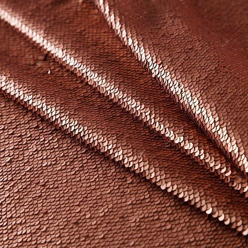 Пайетки на трикотаже Dolce&Gabbana 055-16521 медно-терракотовый