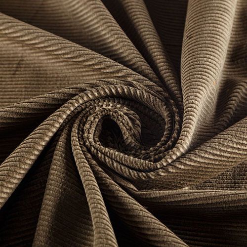 Вельвет 008-05823 зеленый хаки однотонный