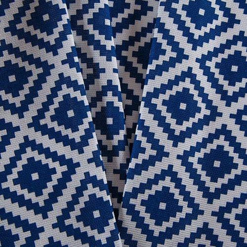 Рогожка 048-13899 синий принтованный