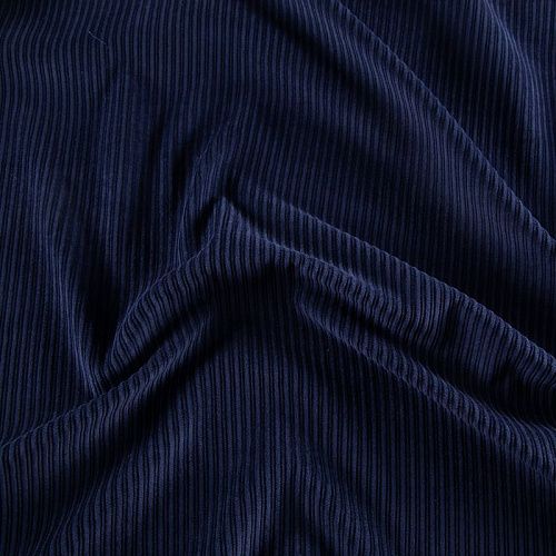 Вельвет 008-19973 темно-синий однотонный
