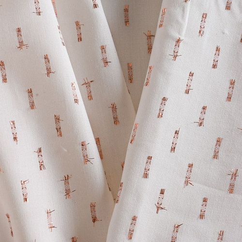 Хлопок плательно-рубашечный с люрексом 049-12039 сливочный