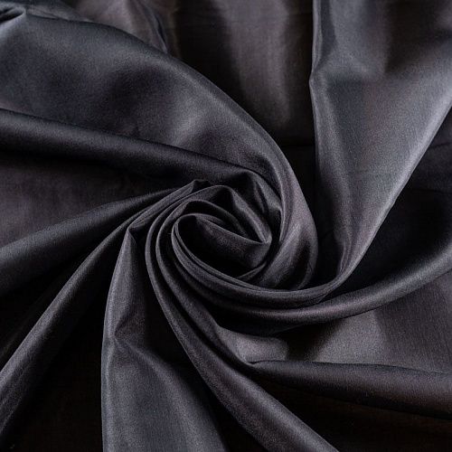 Шелк-батист 064-20081 черный однотонный