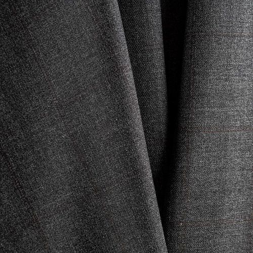 Ткань костюмная К32-072 серый с коричневым клетка