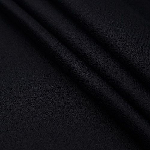 Трикотаж в рубчик 056-14518 черный однотонный