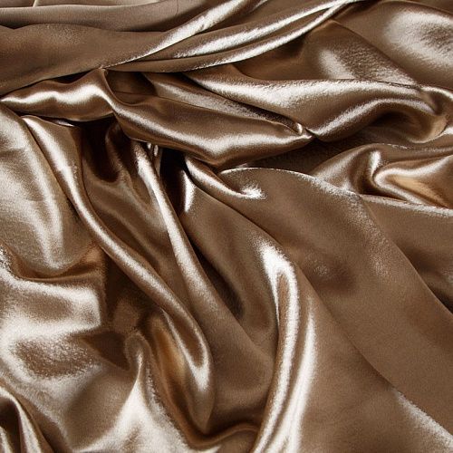 Креп-сатин крэш 001-13649 кемэл однотонный