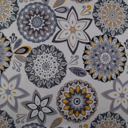 Ткань с водо- и грязеотталкивающей пропиткой 22-02-14681 белый принтованный