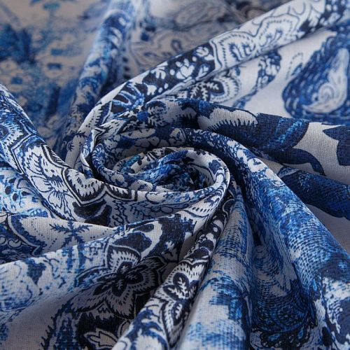 Хлопок 063-16107 белый принтованный